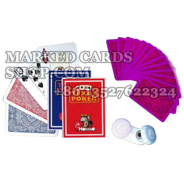 Помеченные невидимыми чернилами карты Modiano Texas Poker Jumbo Deck