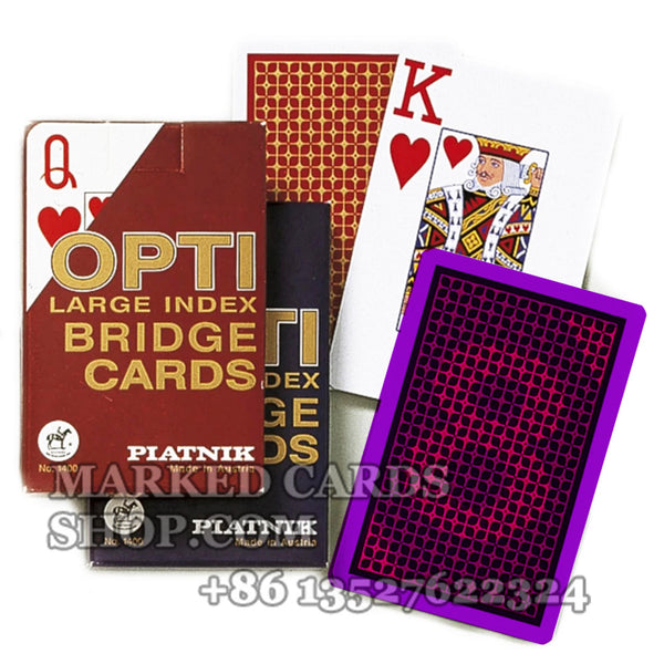 Игральные карты Piatnik Opti Poker Невидимая маркировка для мошенничества с картами