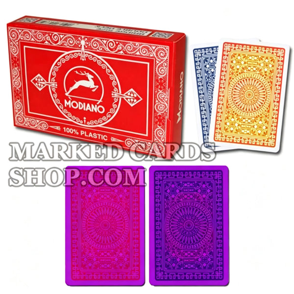 Покерные карты Modiano Club Bridge Poker с обычной индексной маркировкой