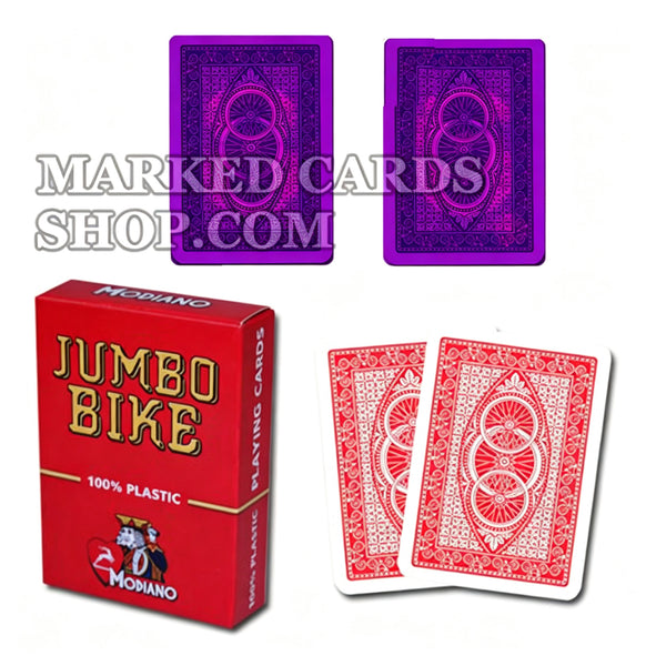 Карты с контактными линзами для мошенничества Modiano Jumbo Bike Poker