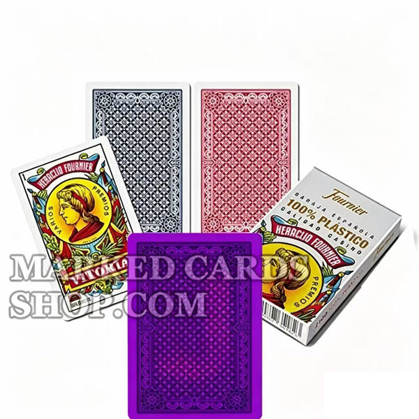 Карты Fournier 2100 со светящимися чернилами в испанском стиле для IR Poker Sun<tc>очки</tc>