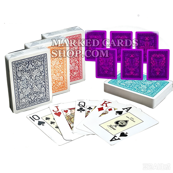 Игральные карты Fournier 2818 Jumbo Index, контактные линзы, крапленые карты