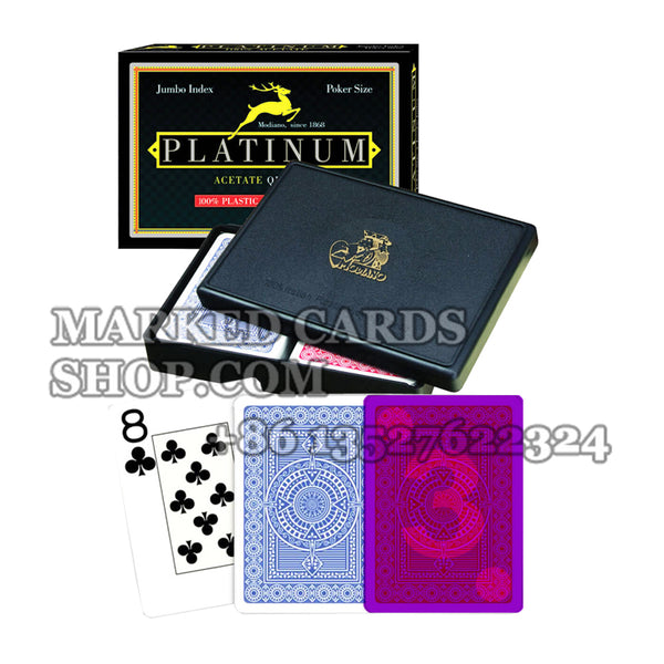 Карты Modiano Platinum Acetate для мошенничества в игре в казино